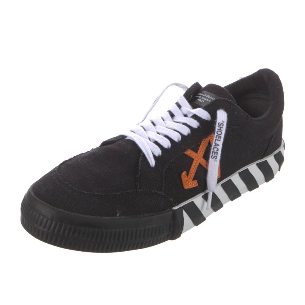 OFF-White c/o Virgil Abloh Vulc low canvas Sneakers Black/White/Red